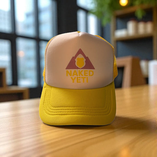 Naked Yeti women’s “Bust a move” basketball trucker hat