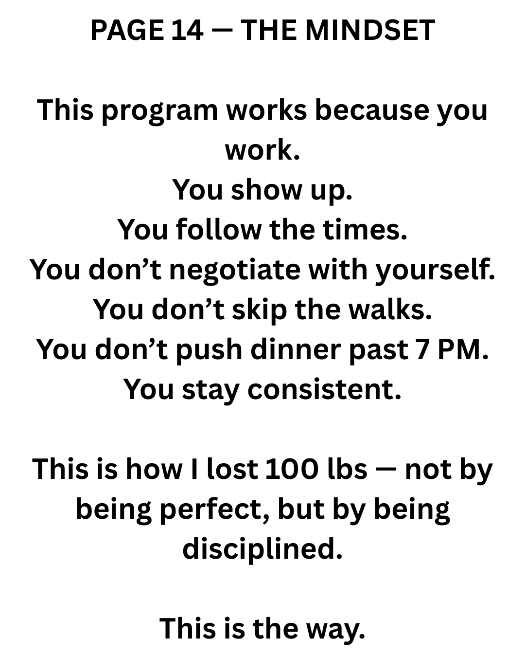This is The Way -7 Day kickstart program (Free trial)