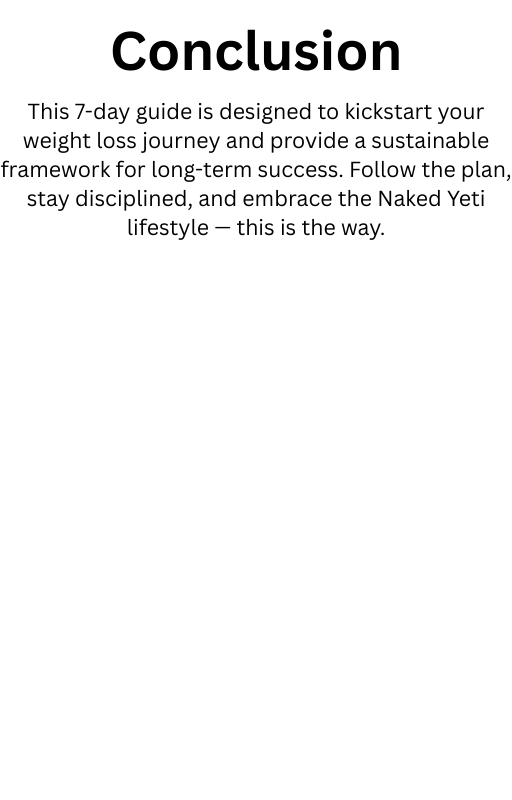 This is the way: Naked Yeti 7 Day Kickstart weight loss program